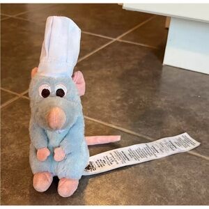 Disney 6" Ratatouille Chef Remy Magnetic Plush Toy Doll Soft Stuffed